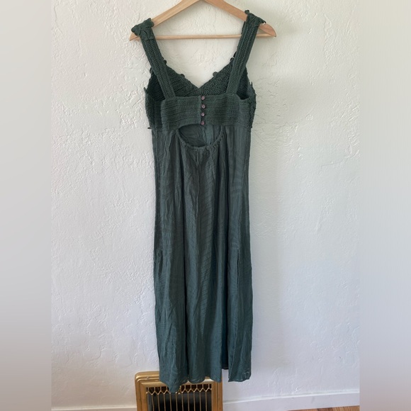 New Free People✨Coastal Treasures Maxi Dress- Topiary Green - Picture 4 of 7